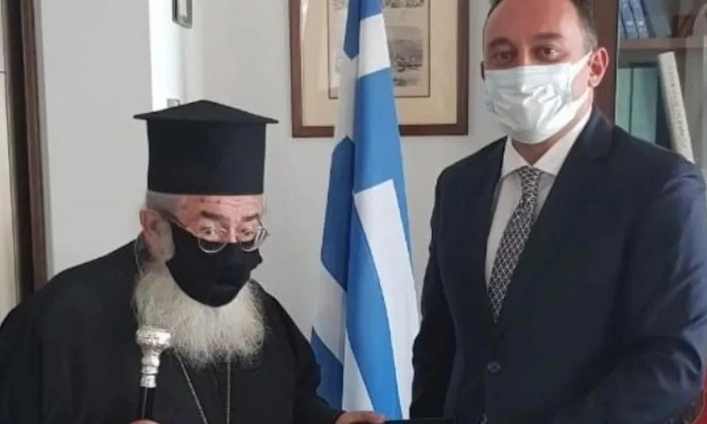 Συνάντηση υφυπουργού Εξωτερικών με τον Αρχιεπίσκοπο Σινά